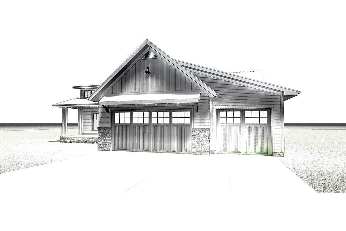 Plan 62568DJ: 3-Bed Cottage Ranch Home Plan with L-Shaped Porch - 1701 Sq Ft - Image #11 - Cottage, Country, Craftsman, New American, Northwest, Ranch