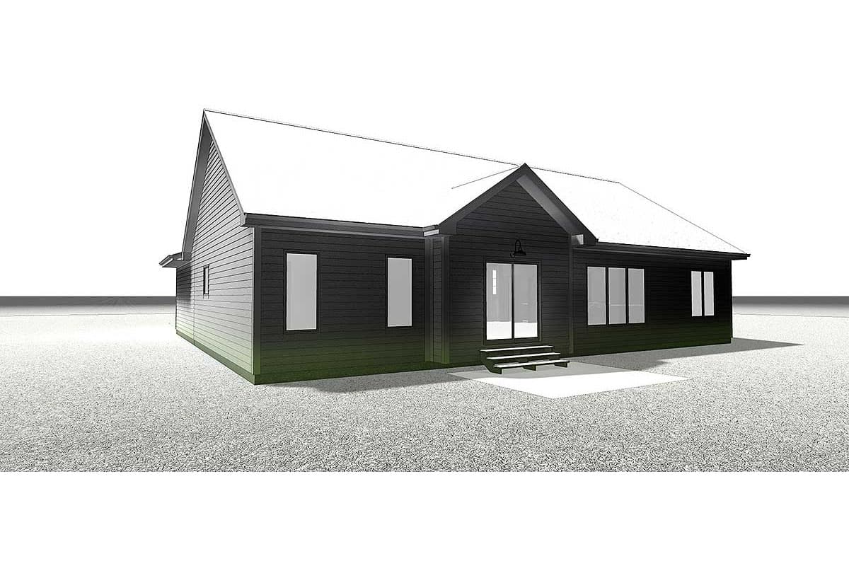 Plan 62568DJ: 3-Bed Cottage Ranch Home Plan with L-Shaped Porch - 1701 Sq Ft - Image #12 - Cottage, Country, Craftsman, New American, Northwest, Ranch