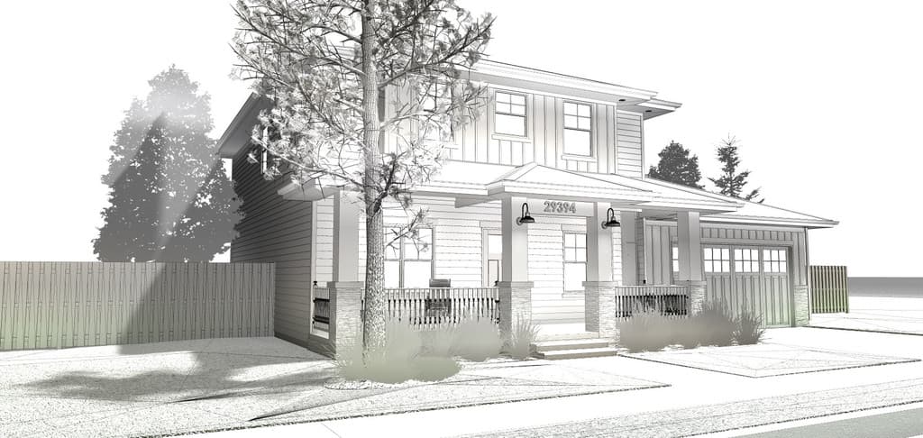 Plan 62569DJ: 4-Square House Plan with Covered Front Porch - Image #6 - Country, Northwest, Prairie
