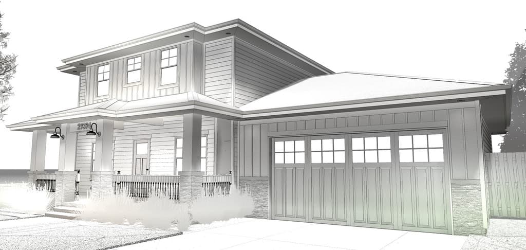Plan 62569DJ: 4-Square House Plan with Covered Front Porch - Image #8 - Country, Northwest, Prairie