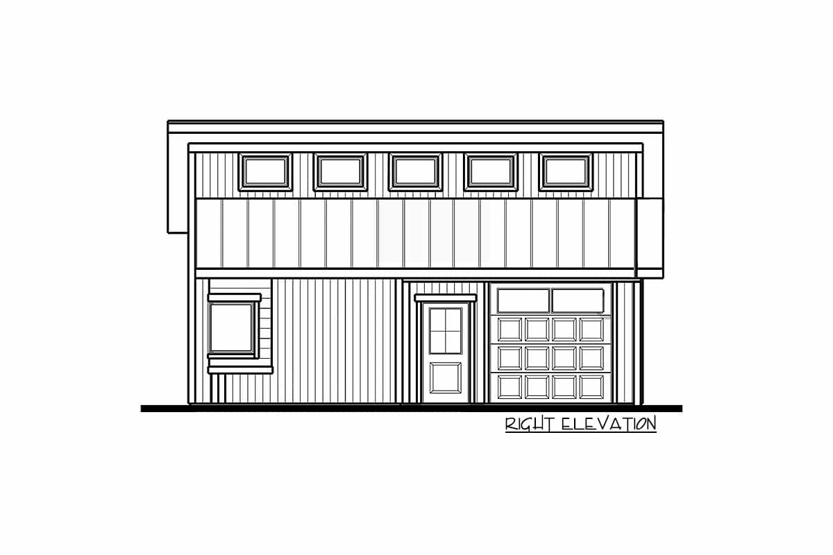 Plan 62574DJ: Modern 2-Car Garage with Shop and Covered Patio - Image #8 - Contemporary, Mountain, Rustic