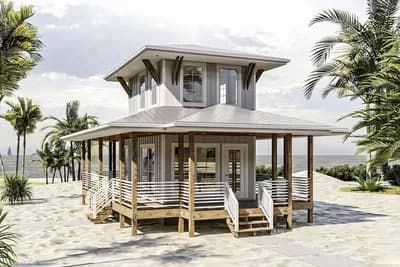 Beach Lover's Dream Tiny House Plan