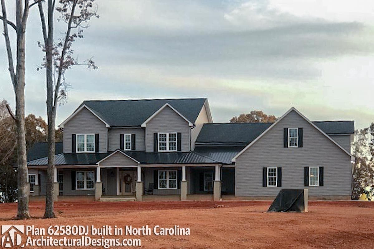 build gallery item - House Plan 62580DJ comes to life in North Carolina!