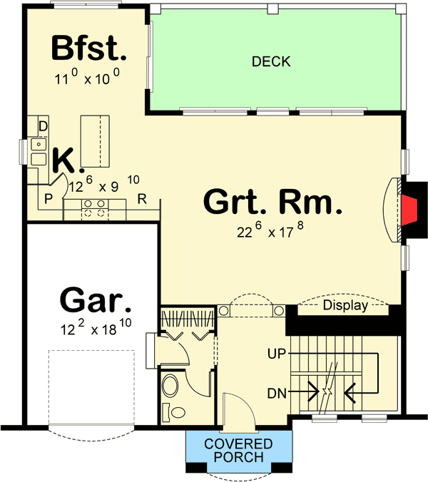 Plan 62583DJ: European House Plan with Master Sitting Room - Floor Plan - Main Level - European