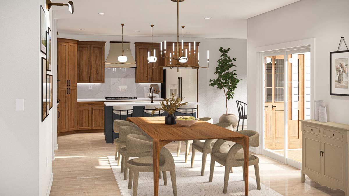 Plan 62584DJ: 2-Story Craftsman Home Plan with Two Story Great Room and Second Level Library  - 3114 Sq Ft - Image #7 - Craftsman, Traditional