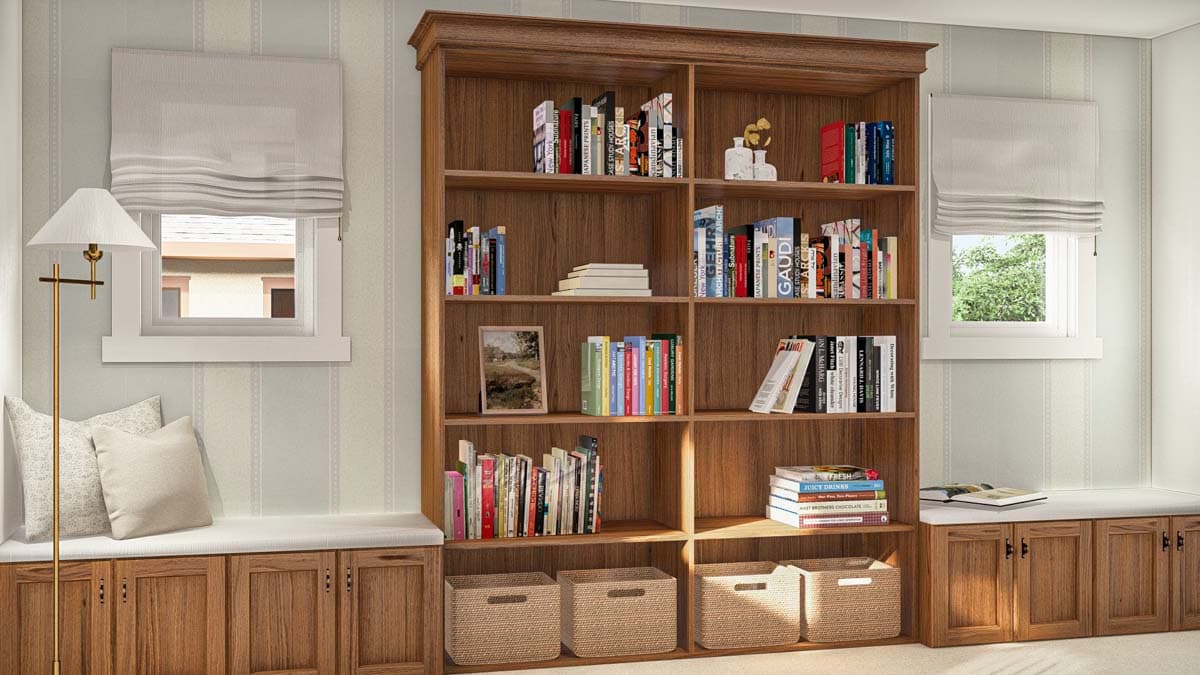 Plan 62584DJ: 2-Story Craftsman Home Plan with Two Story Great Room and Second Level Library  - 3114 Sq Ft - Image #9 - Craftsman, Traditional