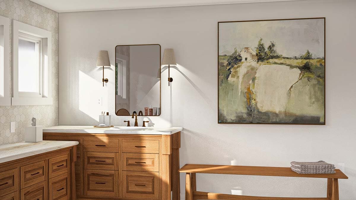 Plan 62584DJ: 2-Story Craftsman Home Plan with Two Story Great Room and Second Level Library  - 3114 Sq Ft - Image #12 - Craftsman, Traditional