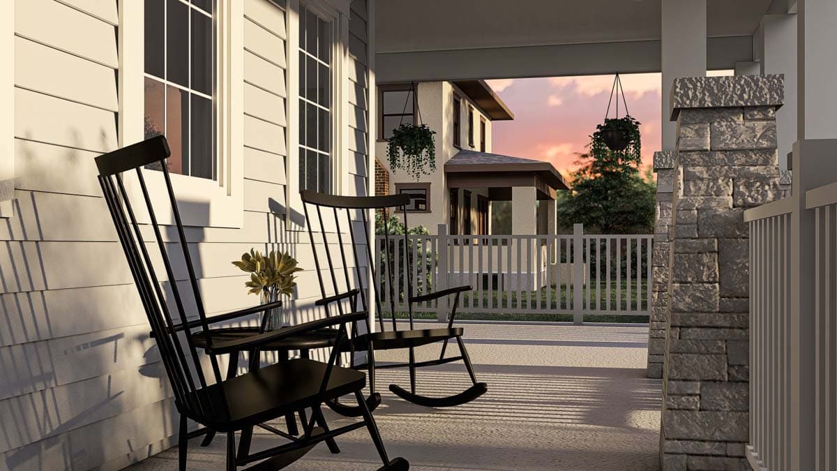 Plan 62584DJ: 2-Story Craftsman Home Plan with Two Story Great Room and Second Level Library  - 3114 Sq Ft - Image #14 - Craftsman, Traditional