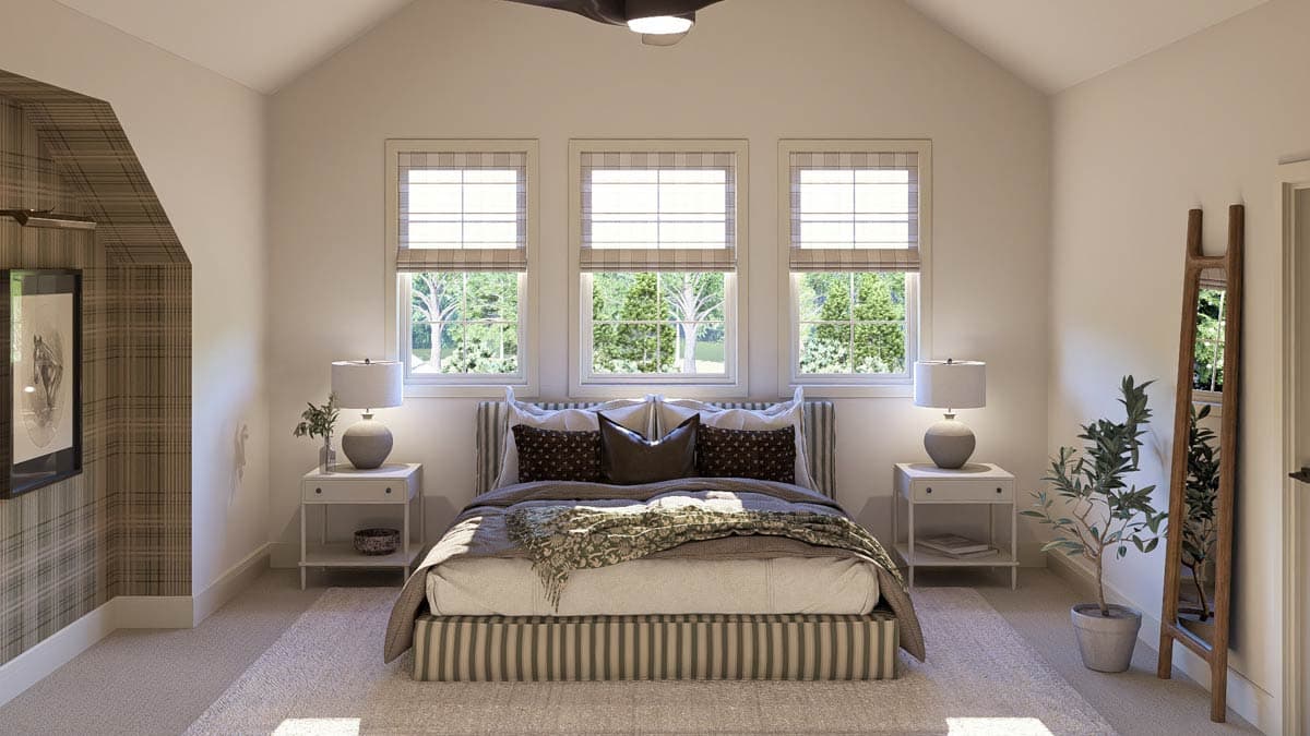 Plan 62585DJ: 3-Bed House Plan with Great Vaulted Master Suite - 1658 Sq Ft - Image #10 - Bungalow, Cottage, Craftsman, Traditional
