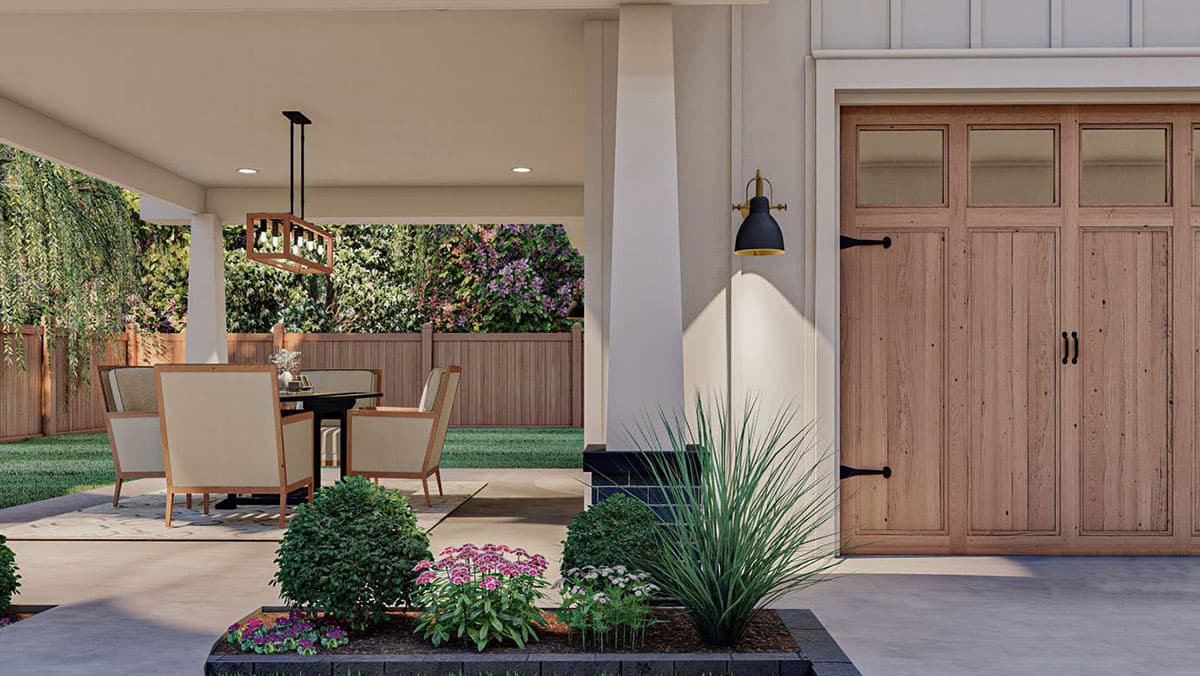 Plan 62589DJ: Craftsman Garage with Covered Carport - Image #5