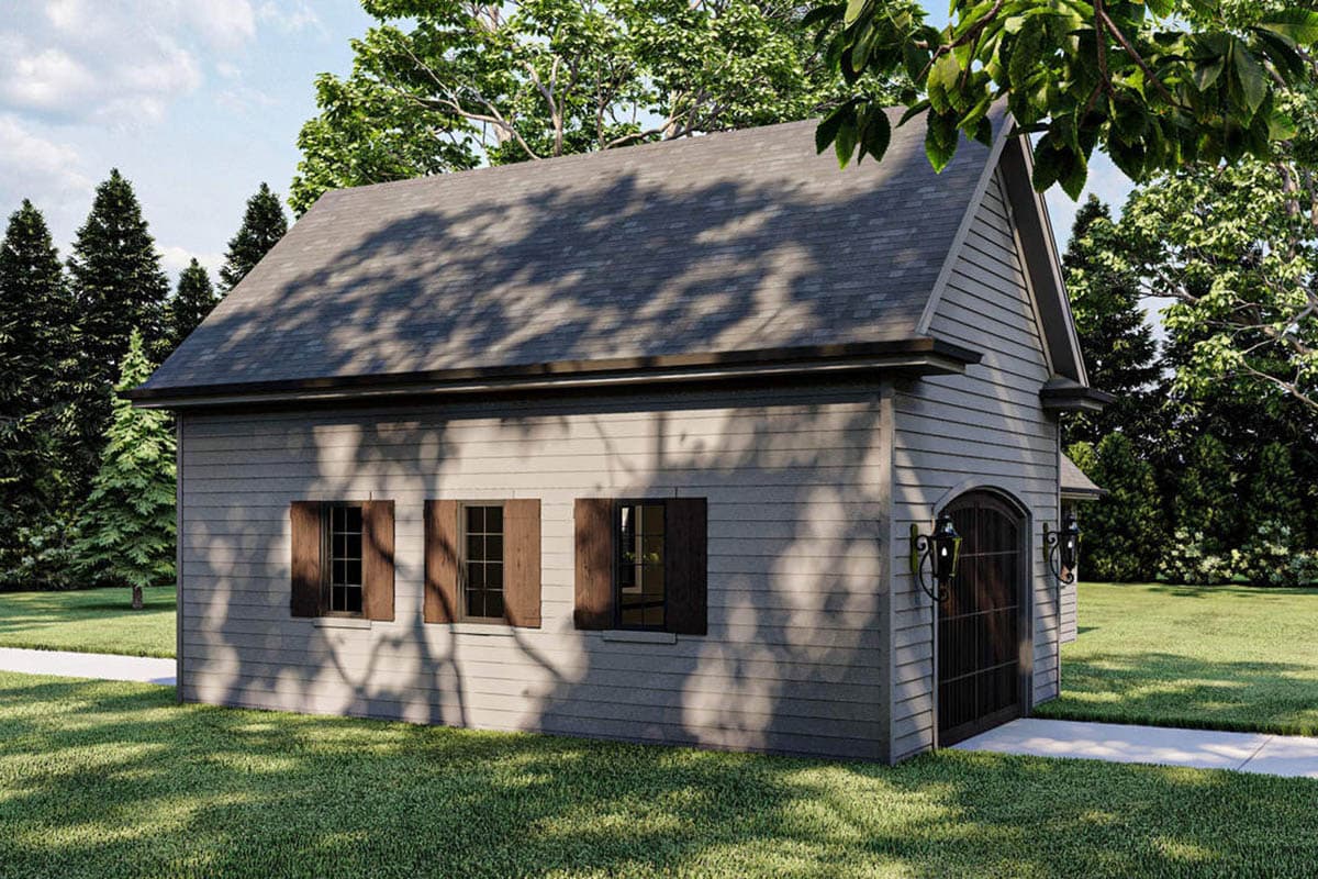 Plan 62591DJ: Drive Through Garage with Shop - Image #4