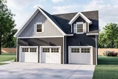 Carriage House with Vaulted Ceilings