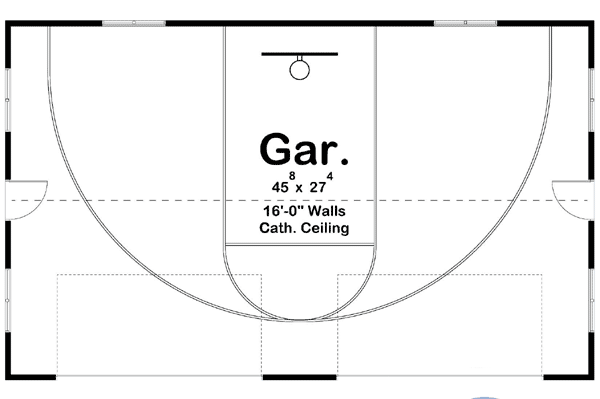 Plan 62593DJ: 4 Car Garage with Indoor Basketball Court - Floor Plan - Main Level - Traditional