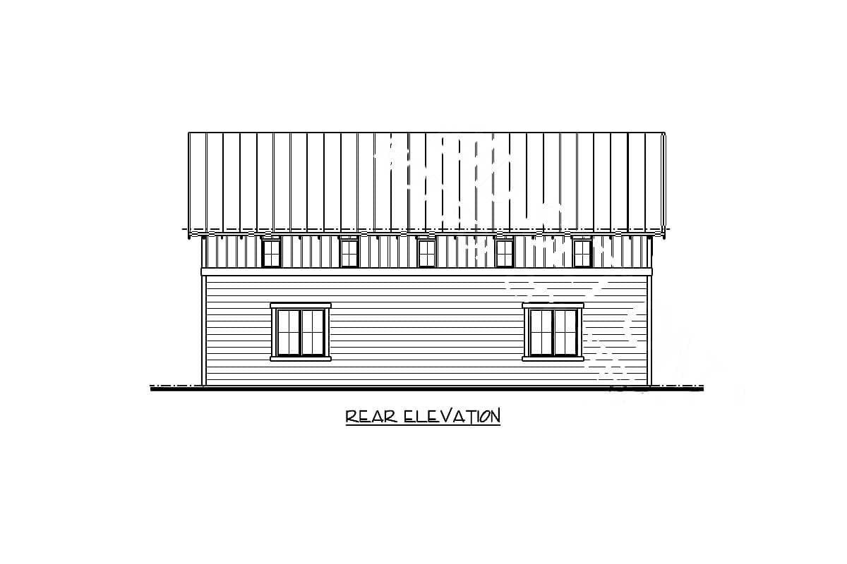 Plan 62593DJ: 4 Car Garage with Indoor Basketball Court - Image #5 - Traditional