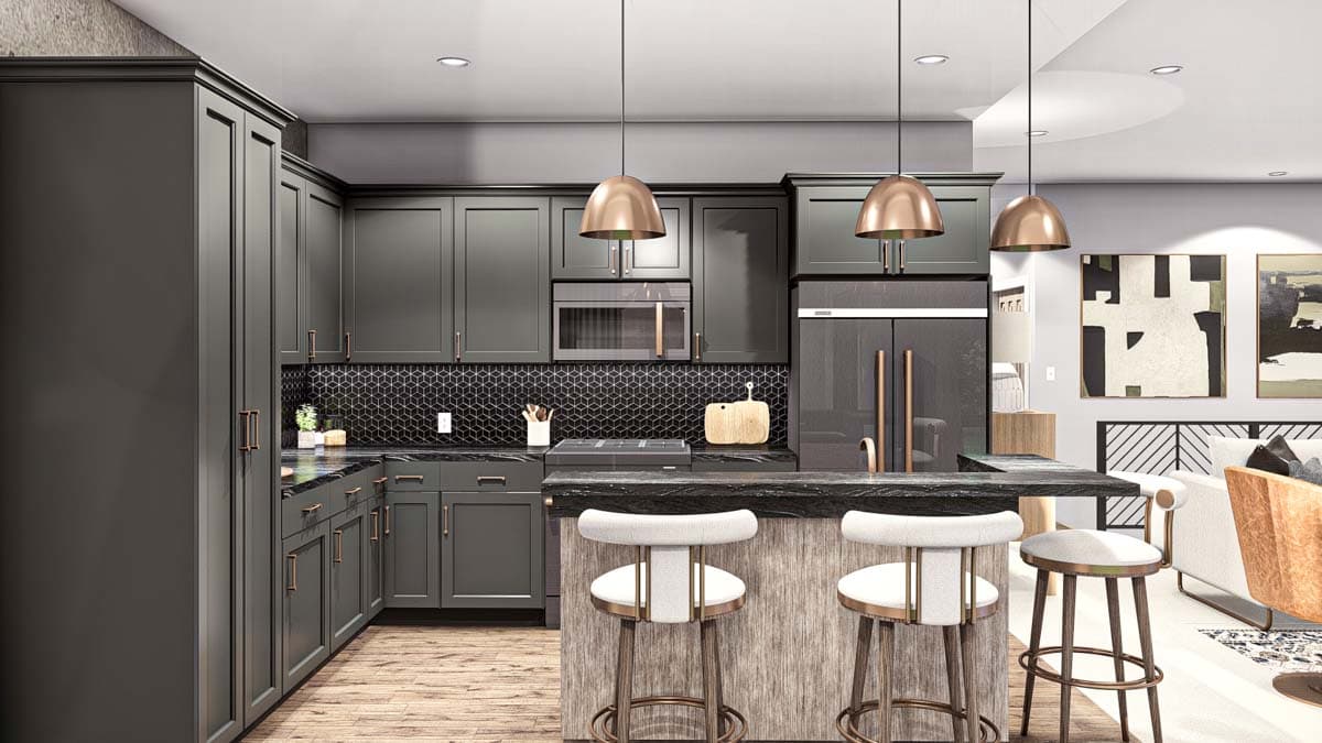 Plan 62610DJ: Modest Ranch Duplex House Plan - Image #6 - Traditional