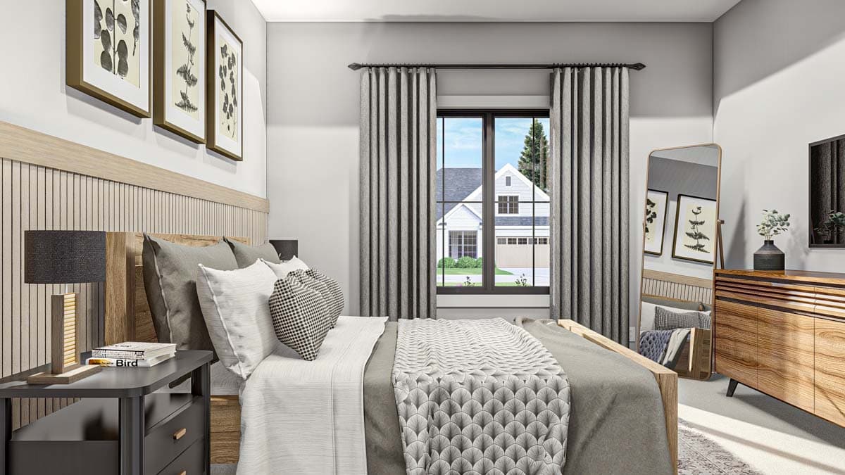 Plan 62610DJ: Modest Ranch Duplex House Plan - Image #9 - Traditional