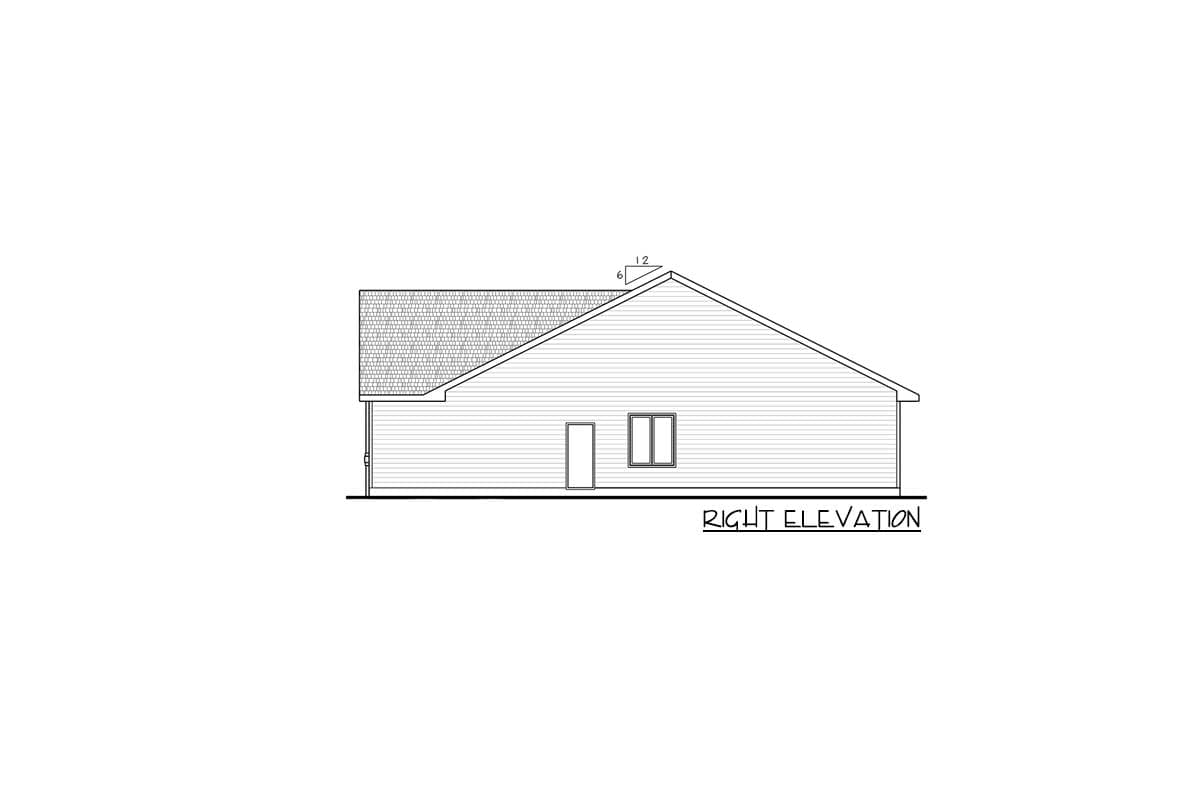 Plan 62610DJ: Modest Ranch Duplex House Plan - Image #20 - Traditional