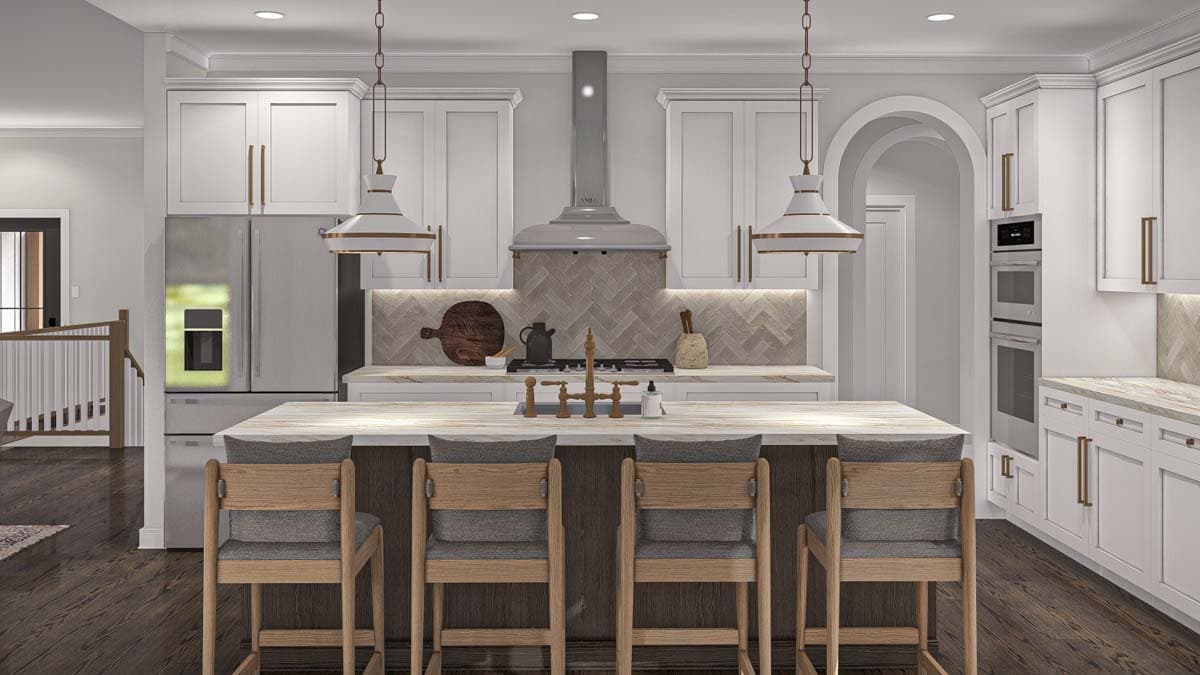 Plan 62614DJ: 2-Bed Traditional Country House Plan with Formal Dining Room and Home Office - 2164 Sq Ft - Image #7 - Country, Hill Country, Modern Farmhouse, Ranch, Traditional