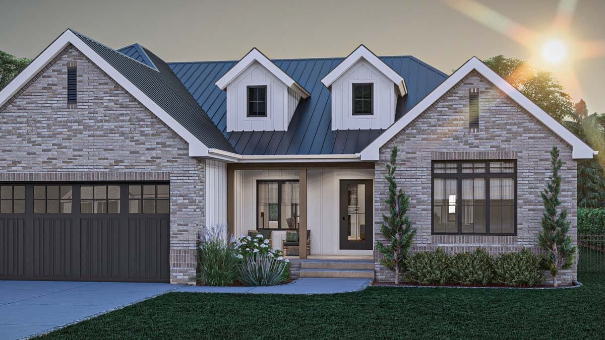 Plan 62614DJ: 2-Bed Traditional Country House Plan with Formal Dining Room and Home Office - 2164 Sq Ft - Image #16 - Country, Hill Country, Modern Farmhouse, Ranch, Traditional