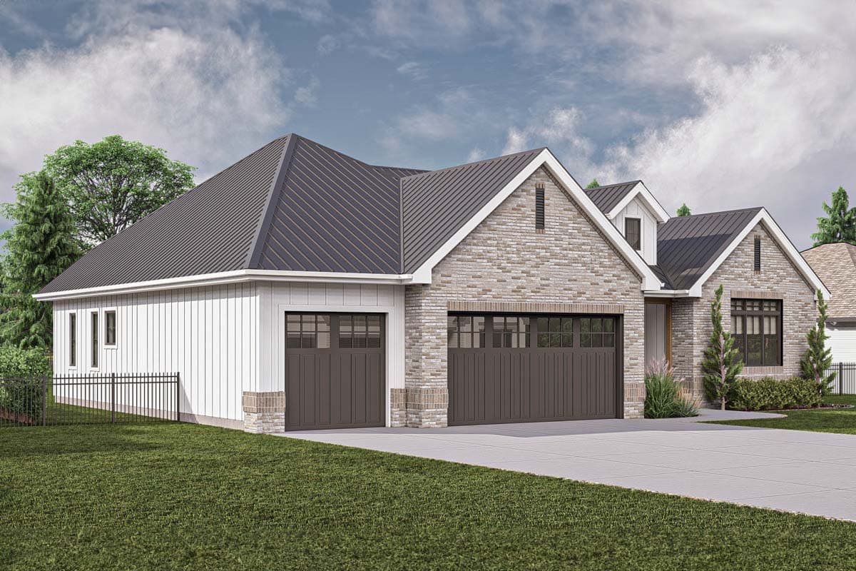 Plan 62614DJ: 2-Bed Traditional Country House Plan with Formal Dining Room and Home Office - 2164 Sq Ft - Image #17 - Country, Hill Country, Modern Farmhouse, Ranch, Traditional