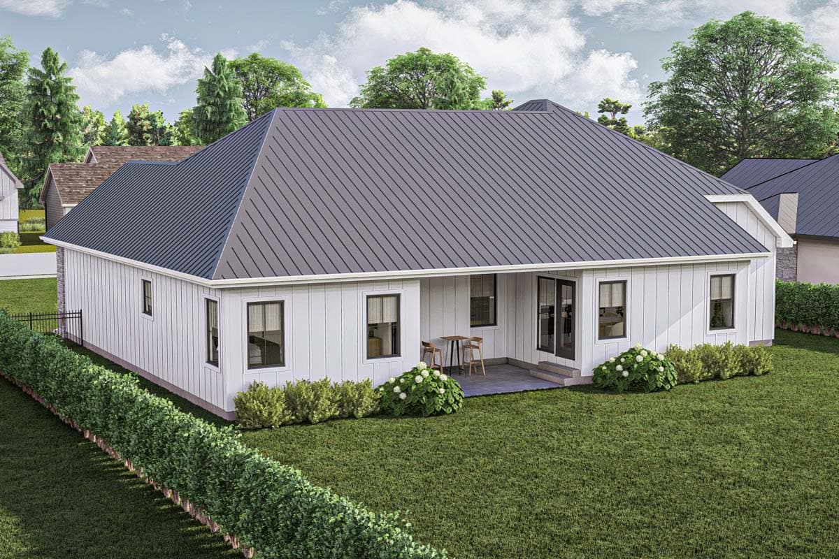 Plan 62614DJ: 2-Bed Traditional Country House Plan with Formal Dining Room and Home Office - 2164 Sq Ft - Image #18 - Country, Hill Country, Modern Farmhouse, Ranch, Traditional