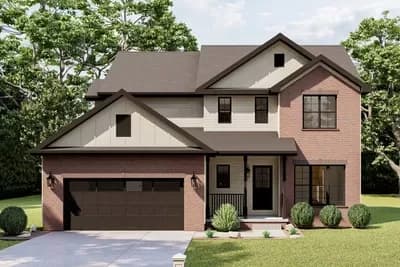 Traditional House Plan with Open Layout