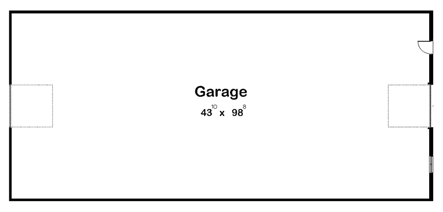 Plan 62618DJ: Traditional Drive-Through Garage Plan - Floor Plan - Main Level