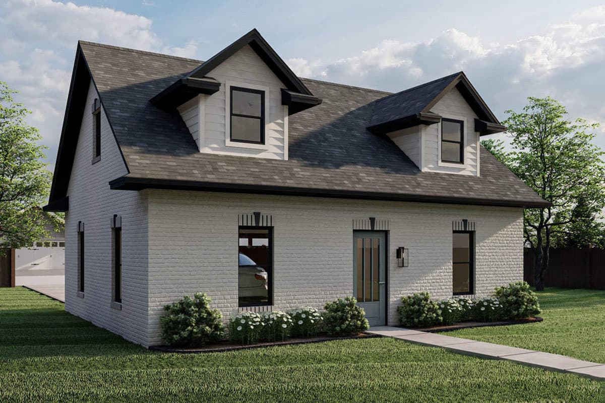 Plan 62622DJ: Detached Garage Plan with Brick Exterior - Image #4