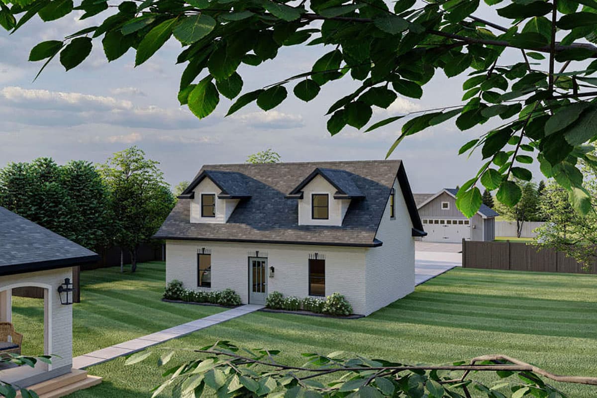 Plan 62622DJ: Detached Garage Plan with Brick Exterior - Image #6