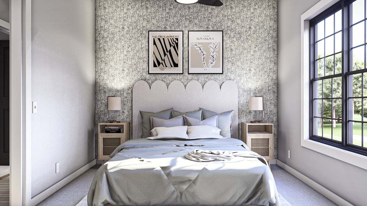 Plan 62624DJ: Split-Level House Plan with Open Layout - 1354 Sq Ft - Image #9 - Modern, New American, Ranch, Traditional