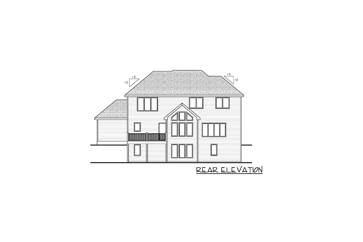 Plan 62626DJ: 4-Bedroom New Traditional House Plan with 4-Beds Upstairs - 2580 Sq Ft  - Image #33 - Country, New American, Traditional