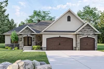 Handsome Ranch House Plan - 1568 Sq Ft