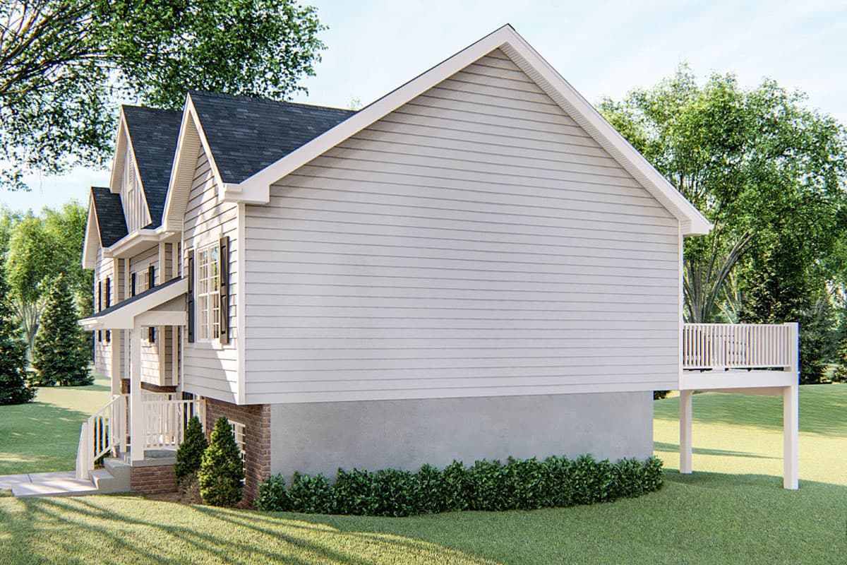 Plan 62632DJ: Split-Level House with Optional Family Room - Image #4 - Traditional