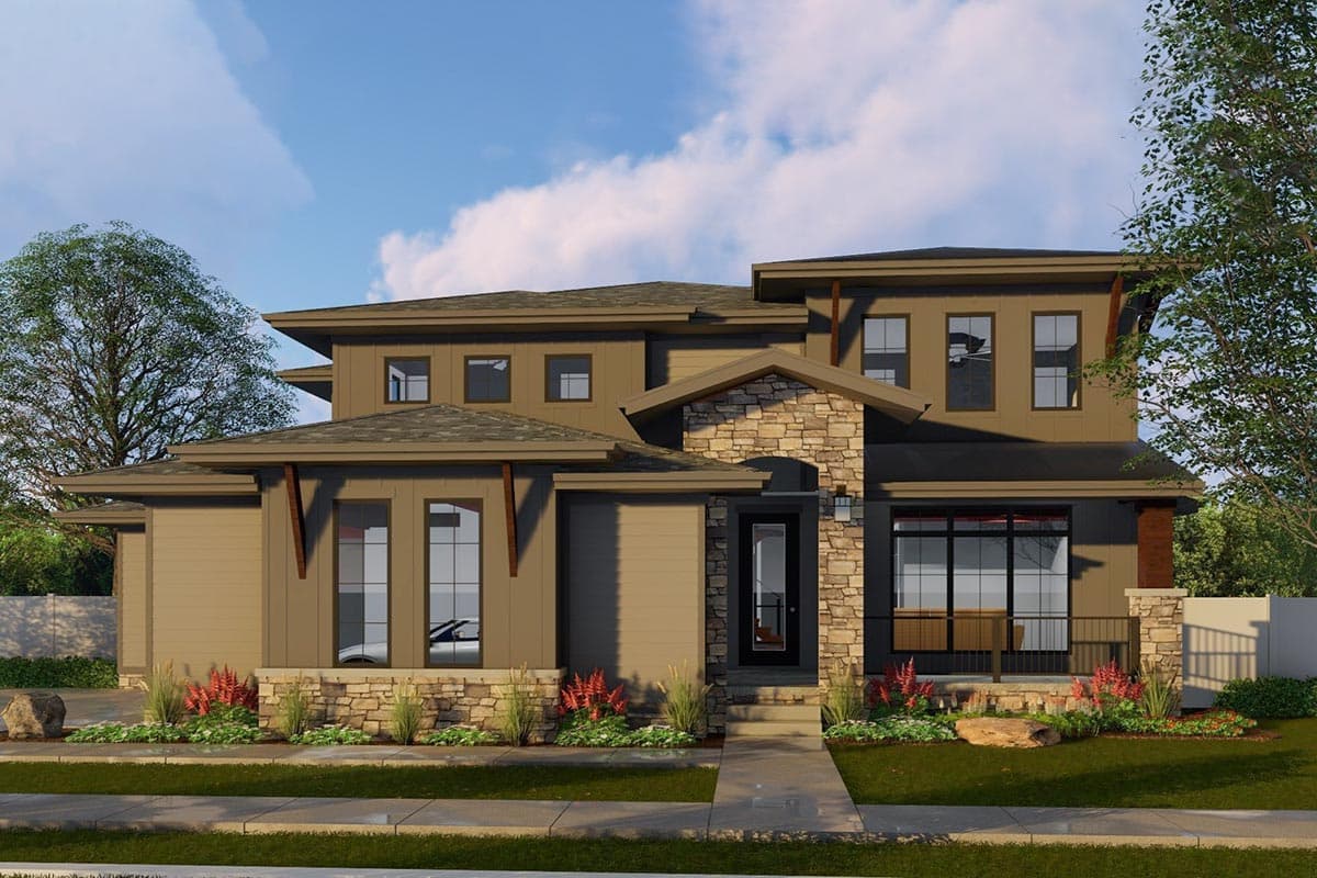 Plan 62635DJ: Eclectic Northwest House Plan - Image #6 - Northwest, Prairie, Tuscan