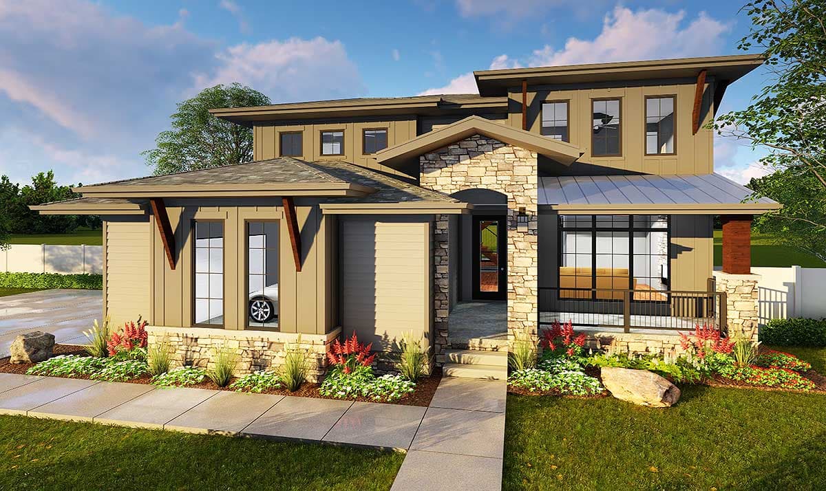 Plan 62635DJ: Eclectic Northwest House Plan - Image #8 - Northwest, Prairie, Tuscan