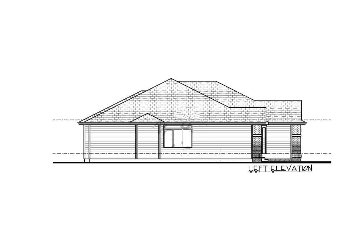 Plan 62638DJ: Duplex House Plan with Simple Roof Line - Image #9