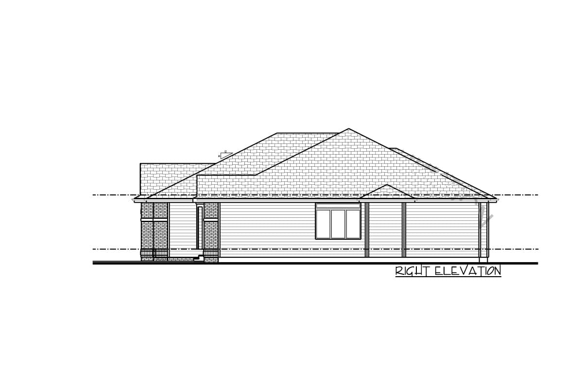 Plan 62638DJ: Duplex House Plan with Simple Roof Line - Image #11