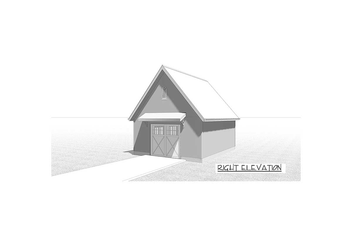 Plan 62640DJ: Drive-thru Garage Plan - Image #5