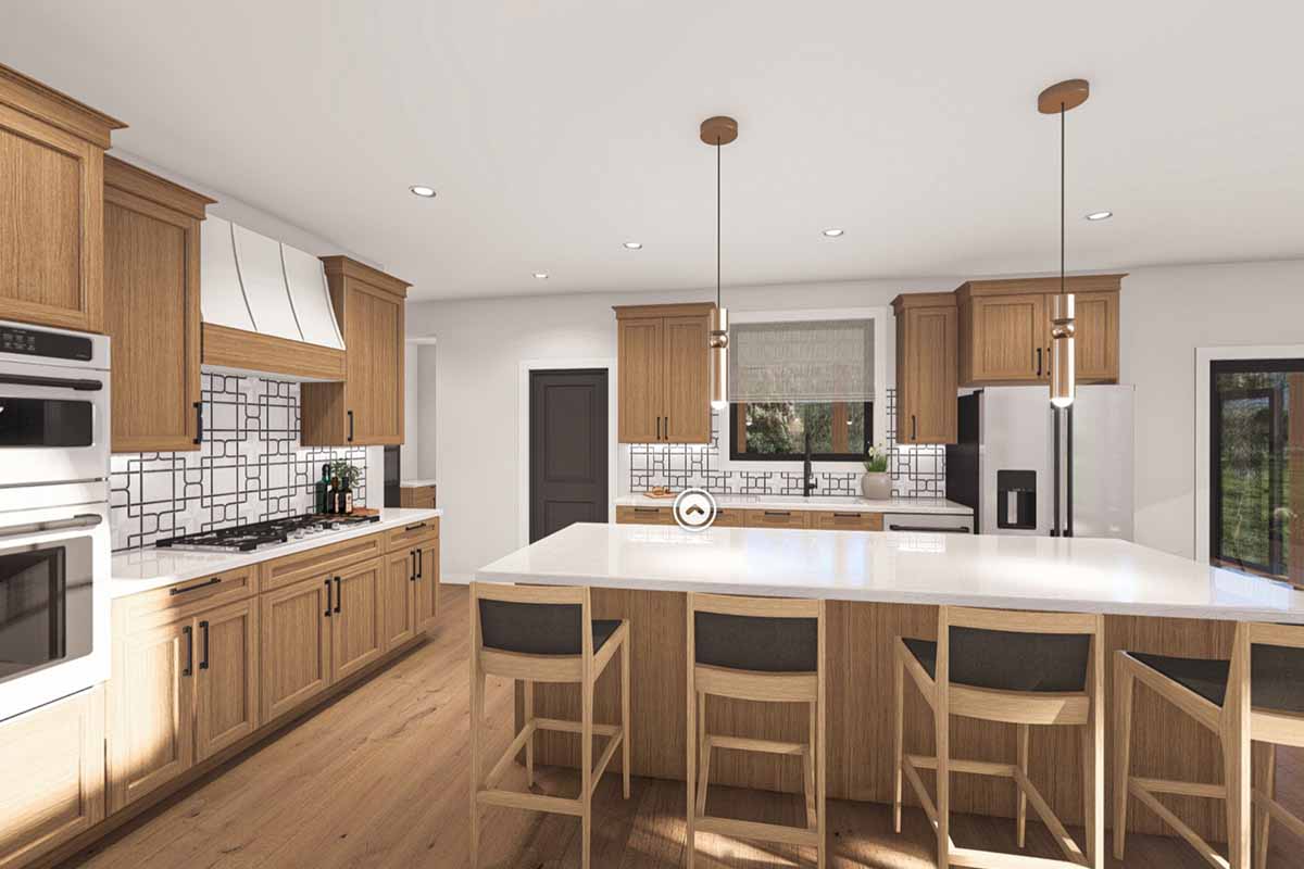 Plan 62643DJ: 2-Bed Craftsman Ranch House Plan with Angled 3-Car Garage - 2172 Sq Ft - Virtual Tour Cover Image - Craftsman, Ranch