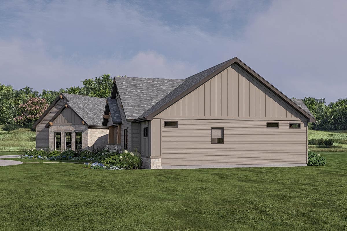 Plan 62643DJ: 2-Bed Craftsman Ranch House Plan with Angled 3-Car Garage - 2172 Sq Ft - Image #18 - Craftsman, Ranch