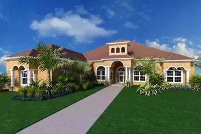 Spacious Mediterranean House Plan
