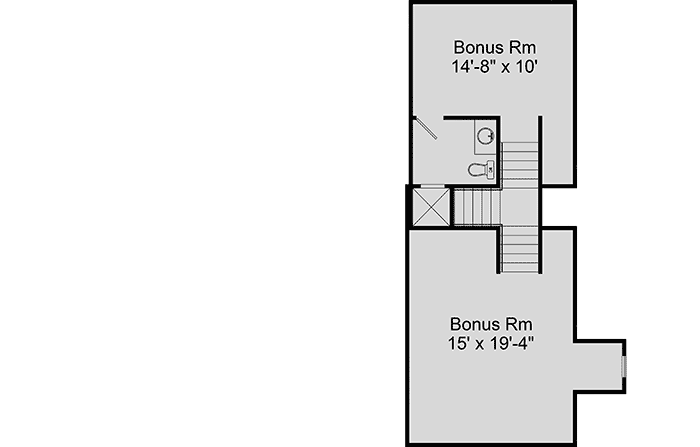 Plan 64305BT: Everything on One Level - Floor Plan - Bonus - Southern, Traditional