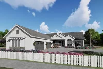 European Ranch House Plan