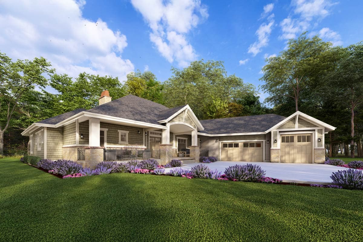 Plan 64404SC: 2 Bed Craftsman with Option for Two More Bedrooms in Basement - 2605 Sq Ft - Image #15 - Country, Craftsman, Mountain, New American, Northwest, Ranch, Traditional