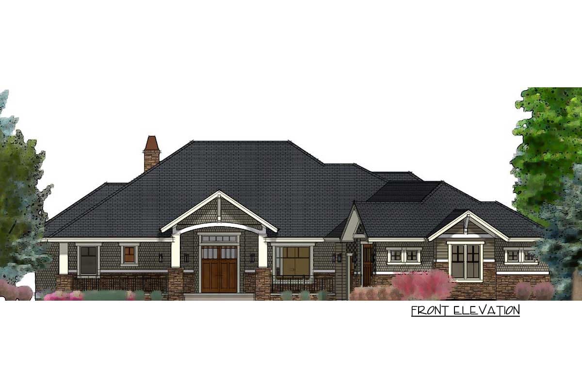 Plan 64404SC: 2 Bed Craftsman with Option for Two More Bedrooms in Basement - 2605 Sq Ft - Image #27 - Country, Craftsman, Mountain, New American, Northwest, Ranch, Traditional
