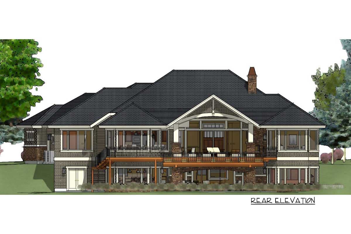 Plan 64404SC: 2 Bed Craftsman with Option for Two More Bedrooms in Basement - 2605 Sq Ft - Image #29 - Country, Craftsman, Mountain, New American, Northwest, Ranch, Traditional