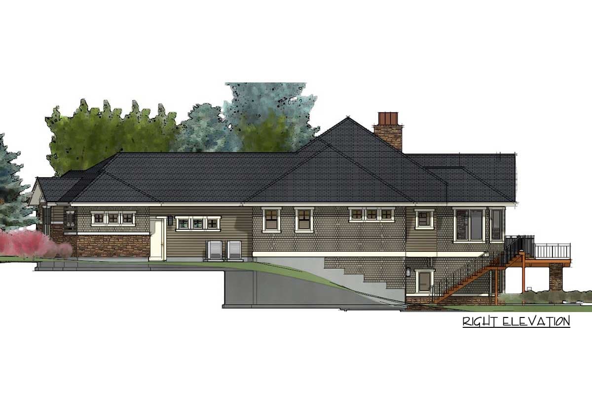 Plan 64404SC: 2 Bed Craftsman with Option for Two More Bedrooms in Basement - 2605 Sq Ft - Image #30 - Country, Craftsman, Mountain, New American, Northwest, Ranch, Traditional