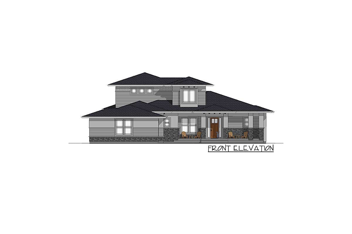 Plan 64405SC: 4 Bed Master on Main Craftsman House Plan - Image #16 - Hill Country, Northwest, Prairie
