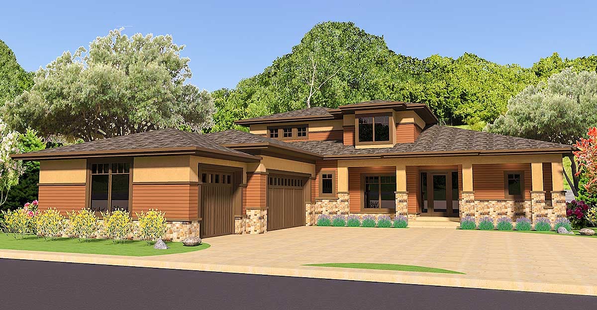 Plan 64405SC: 4 Bed Master on Main Craftsman House Plan - Image #7 - Hill Country, Northwest, Prairie