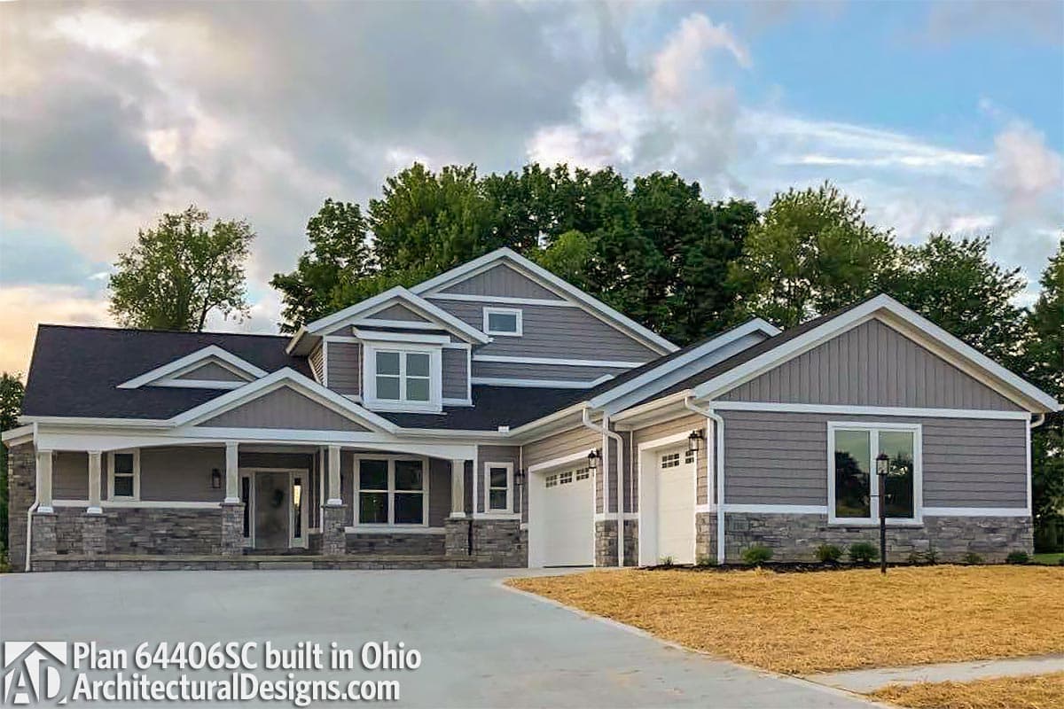 build gallery item - House Plan 64406SC comes to life in Ohio